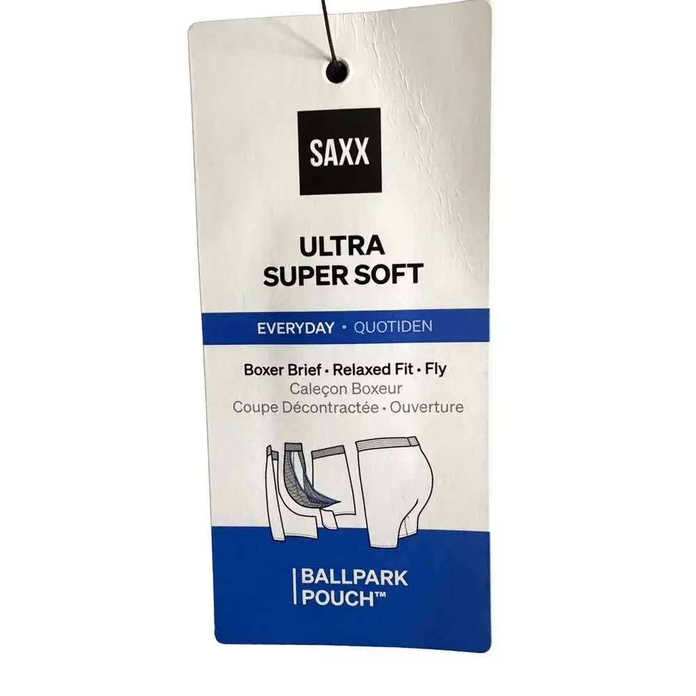 Saxx Boxer Briefs w/Fly Lot of 5 Men's 4XL Ballpark Pouch Fly Multicolor